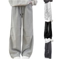 thumbnail image 1 of Salopettes Taille Mi-Haute pour Femmes, Pantalons et Combinaisons Décontractés, Coupe Décontractée avec Poches, Confortables et Extensibles, Printemps Été, Tenue de Détente Quotidienne, Combinaisons Boho, Gris Foncé TG, 1 of 9