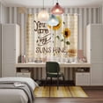 thumbnail image 6 of Curtains 84 Inches Long 2 Panels, Sunflowers Grommets Window Treatment Curtain, Vintage Bee You Are My Sunshine Beige Thermal Curtains Drapes for Living Room/Bathroom, 6 of 9