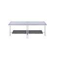 thumbnail image 2 of ACME Liddell Coffee Table - - Chrome & Glass, 2 of 4