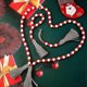 thumbnail image 2 of 3Pcs Valentine's Day Wood Beads Garland with Tassels Wood Bead Tassel Banner Wall Hanging, 2 of 5