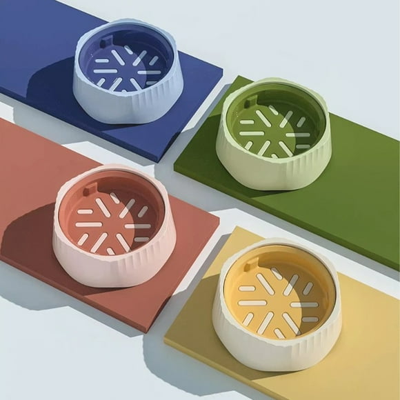 Xihbxyly Comedero Lento para Mascotas, Diseño Antiderrames, Base Antideslizante para Mayor Estabilidad, Ideal para Cachorros y Perros, Mejora La Digestión, Azul, Rosa, Verde, Blanco, 20,3 X 20,3 X 7,