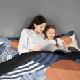 thumbnail image 4 of meiyoeat Bohemian Exotic Style King Size Comforter Sets For Girls,Tropical Abstract Art Comforters King Size,Black Reversible,3pcs, 4 of 7