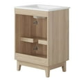 thumbnail image 4 of Modway Miles 24" Wood Bathroom Vanity with Tapered Legs in White/Oak, 4 of 11