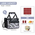 thumbnail image 2 of Holuxer Tactical Lunch Box for Men/Women, Insulated Lunch Bag for Woman Lunch Cooler Bags with Adjustable Shoulder Strap-Reusable Waterproof Leakproof Lunchbox for Work Picnic School, White-Camo, 2 of 7