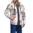 thumbnail image 2 of Honeii Beautiful Butterfly Print Hoodies for Men, Pullover & Full Zip, Breathable Zip up Hoodie, Sweatshirt-3X-Large, 2 of 5