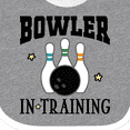 thumbnail image 4 of Inktastic Future Bowler in Training Bowling Boys or Girls Baby Bib, 4 of 4