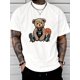 thumbnail image 1 of Camiseta informal de cuello redondo con estampado gráfico para hombre, moderna camiseta de manga corta para uso diario en verano. Ideal para adultos, hombres, mujeres, adolescentes, jóvenes y para el, 1 of 7