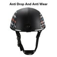 Vintage Open Face Motorcycle Retro Baseball Cap Half Men Road Bike