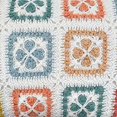 thumbnail image 4 of Fennco Styles Pastel Crochet Tiles 100% Pure Cotton Decorative Throw Pillow 12" W x 16" L - Multicolored Accent Cushion for Couch, Sofa, Bedroom, Office and Living Room DÃ©cor, 4 of 5