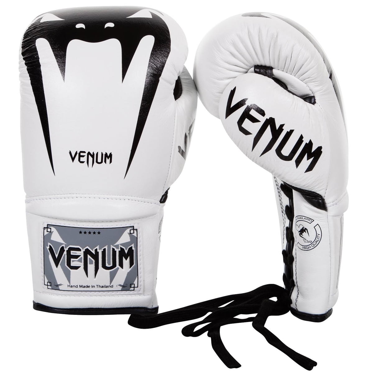 Venum Boxing Gloves Giant 3.0 Nappa Leather White Gold Sparring Training Gloves 
