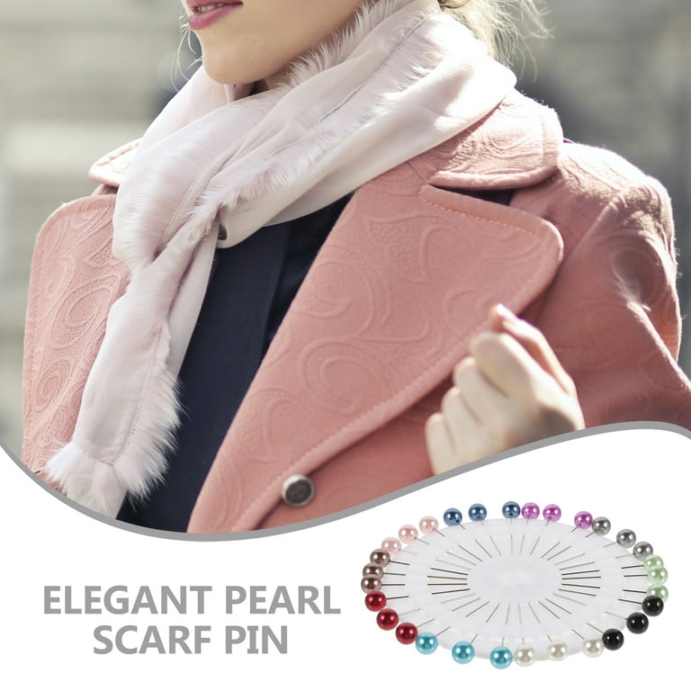 Pearl Long Scarf Buckle 30 Pcs Pins Muslim Jewelry Bracieres Fashion  Accessories Hijab Miss