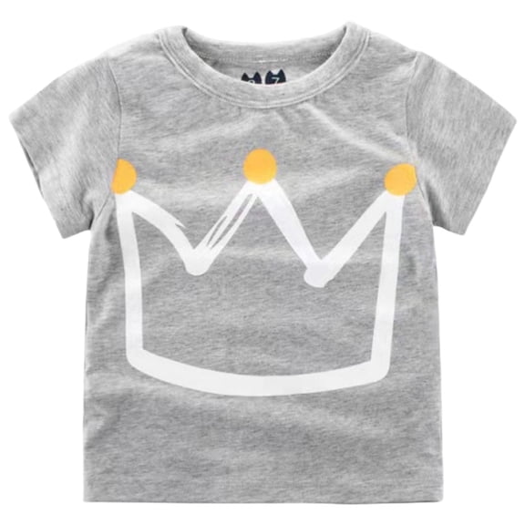 Staki Baby Boys' Toddler Short Sleeve T-Shirts Crewneck Tops Casual Basic Tees Infant Cute Summer Shirts 18M-12Y,2-3 Years