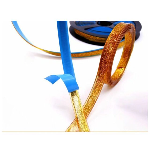 Cinta decorativa para bordes de esquinas para suelo, pared y techo (dorada)