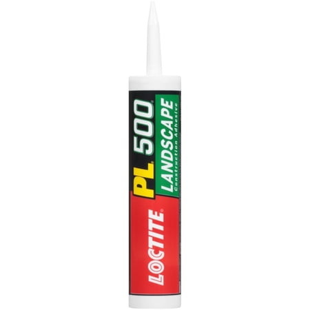 Loctite Pl500 Construction Adhesive Landscape Block & Stone, Pack of 1, Tan 10 fl oz Cartridge