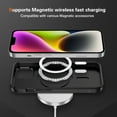 thumbnail image 3 of Allytechgroup Carbon Fiber Case for iPhone 15, Slim Lightweight Magnetic Back Cover Support Wireless Charging Non-Slip Shockproof Anti-Scratch for iPhone 15 Women Men, Black, 3 of 9