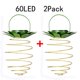 thumbnail image 1 of Juego de 2 luces solares colgantes de piña para exteriores, impermeables (60 LED), 1 of 5