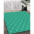 thumbnail image 2 of Ahgly Company Indoor Square Patterned Medium Spring Green Area Rugs, 8' Square, 2 of 6