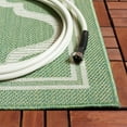 thumbnail image 3 of SAFAVIEH Machine Washable Rug Indoor/Outdoor Bermuda Collection - Bermuda Tamaya Geometric Machine Washable Indoor/Outdoor Runner Rug, Green/Ivory, 2' x 8', 3 of 6