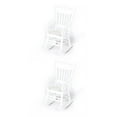 thumbnail image 2 of Baohd Mini Chaise Berçante Échelle 1/12 Chaises Miniatures Petits Objets Modèle Blanc 2Ensemble, 2 of 6