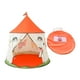 thumbnail image 4 of Tienda para niños pequeños, tipi plegable, tienda de juegos para niños, con castillo para picnics, juegos interiores al aire libre, naranja, 4 of 9