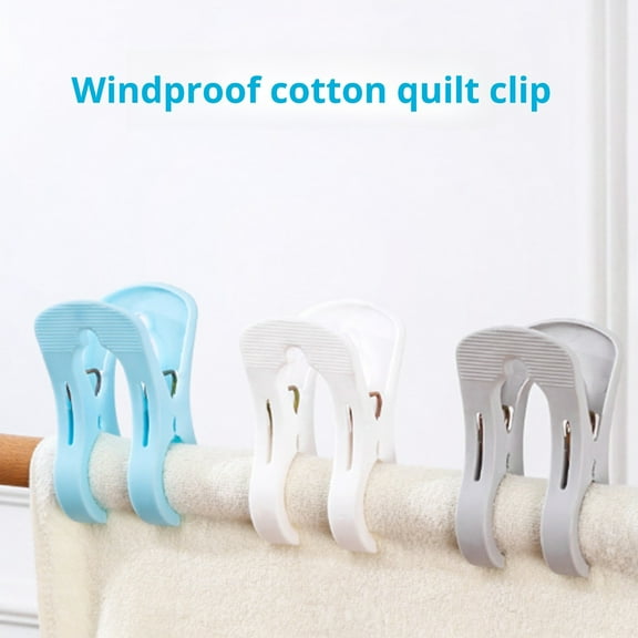 Bolincty 5Pcs Extra Large Beach Towel Quilt Clips Non-Slip Spring Design Versatility Use Heavy Duty Clothes Towel Holder Clothespin Clips