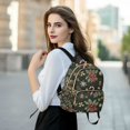 thumbnail image 6 of FORMRS Mini Backpack Purse for Women Travel Daypack Casual Shoulder Bag, Green Christmas Holly, 6 of 7