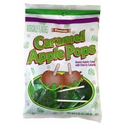 Tootsie (1) Bag Caramel Apple Pops - Green Apple Hard Candy with Chewy Caramel - Individually Wrapped Halloween/Fall Candy - Net Wt. 3.75 oz