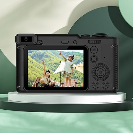 

Mini Digital Camera 2.4-inch 1080P Front And Rear HD 2 Camera 8x Digital Capables Of Photos Recording Videos Photography Student Camera With Bracket