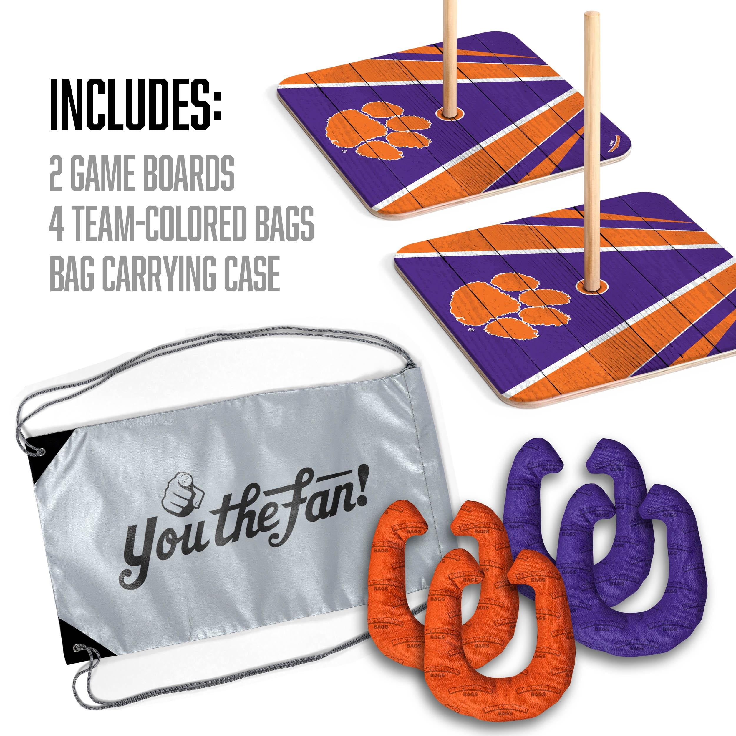 YouTheFan NCAA Clemson Tigers HorseShoe Bags