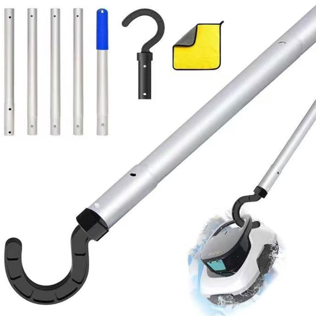 Miiottaa Extendable Robotic Pool Cleaner Hook with Swimming Pool Poles Aluminum Alloy Rod