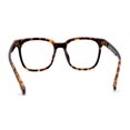thumbnail image 2 of Nerdy Large Horn Rim Rectangular Blue Light Filtering Computer Eyeglasses Tortoise, 2 of 4