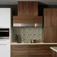 thumbnail image 5 of Mi Alma Removable Vinyl Green and Red Vintage Backsplash Tile Stickers, 24pcs, 5 of 16