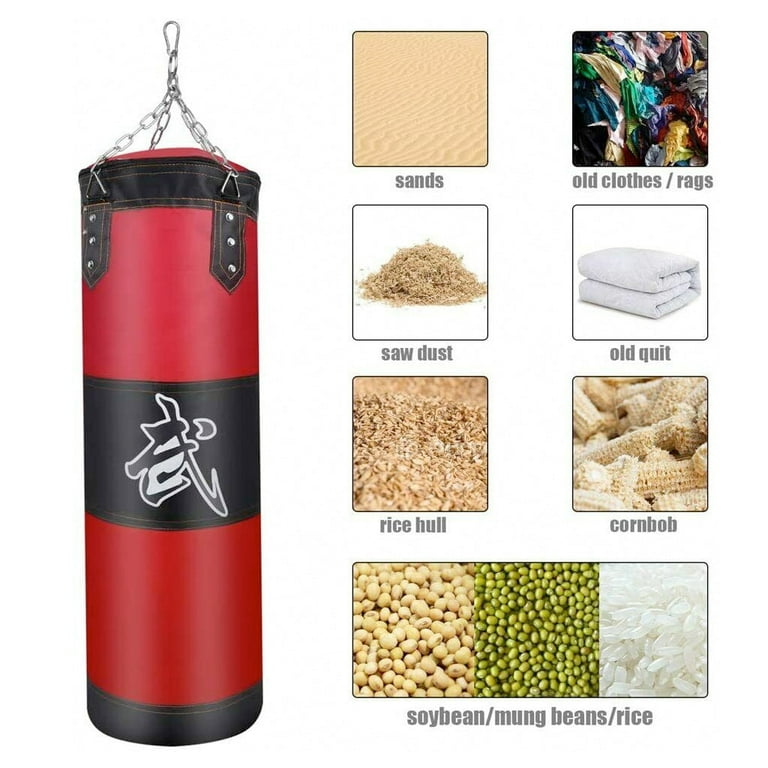 Punching bag sale filling sawdust