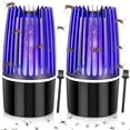 thumbnail image 1 of 2 piezas Bug Zapper Mosquito Killer Repelente de mosquitos eléctrico Exterior Interior Mosquito Zapper con 360 grados LED Fuente de alimentación USB, 1 of 5