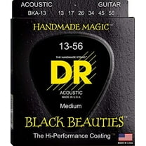 DR Guitar Strings Acoustic K3 Black Beauties Coated 13-56 Medium