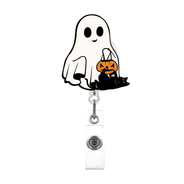 Funny And Cute Badge Reel With Clip Closure For Doctors Teachers Students Workers Etc Cartoon Pattern Badge Workplace Induction Graduation Arts And Crafts for Kids Ages 8-12 Craft Organizers And