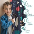 thumbnail image 3 of Blackout Kids Curtains,Pioneer Flower Floral Print Pattern Childrens Insulated Curtains Set Of 2,Bedroom Essentials,Toddler Room Decor 42"x84", 3 of 5