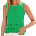 thumbnail image 2 of Sleeveless Women Crochet Casual Knit Tank Tops Sweater Vest, 2 of 7