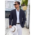 thumbnail image 4 of COOFANDY Men's Casual Blazer Lightweight Slim Fit Suit Jacket Two Button Cotton Sport Coats, 4 of 6