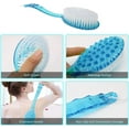thumbnail image 6 of Under 10$ Brush Scrubber Anti Slip Long Handle Back Brush For Shower, Dual-Sided back Scratchers Back Brush with Stiff and Soft Bristles,Body Exfoliator for Bath or Dry Brush, 6 of 9