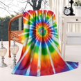 thumbnail image 2 of Rainbow Tie Dye Sunburst Blanket,Comfortable Soft Lamb Wool Throw Blanket,All Season,Warm Lightweight Blankets for Sofa Bed Couch Living Room Chair,50"x60", 2 of 4