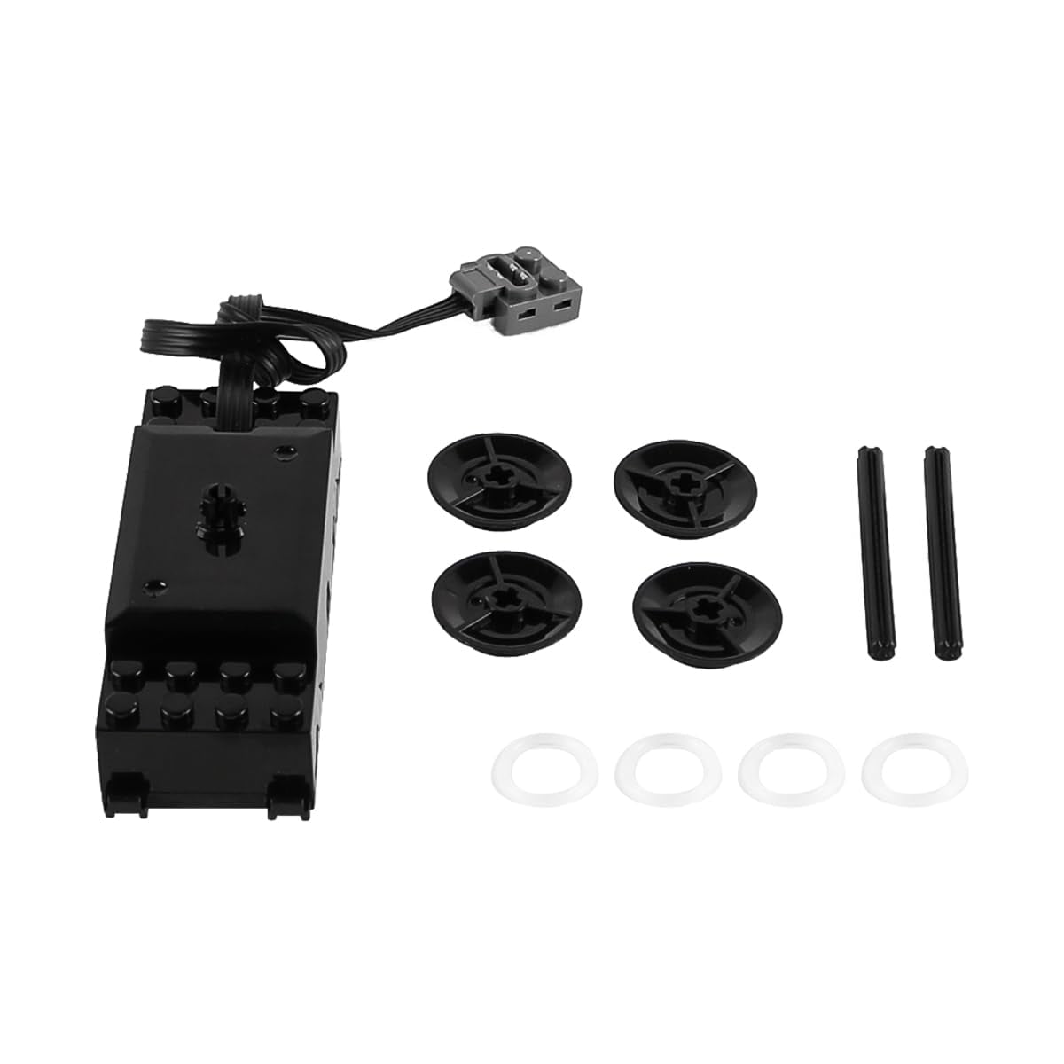 2-Pack Pullback Motors (Compatible With 47715c01) - Technic Parts For LEGO MOC Car Projects
