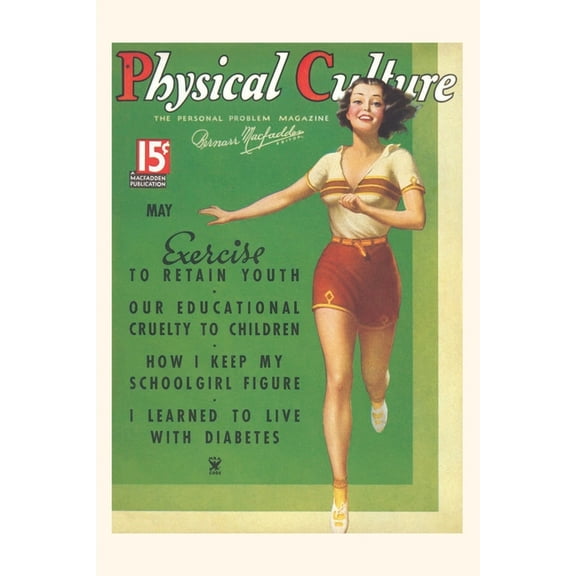 Pocket Sized - Found Image Press Journals: Vintage Journal Cover Physical Culture Magazine (Paperback)