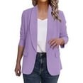thumbnail image 3 of Fmbrln Blazers for Women Business Casual Long Sleeve Lapel Open Front Suit Jacket Office Work Blazers, 3 of 5