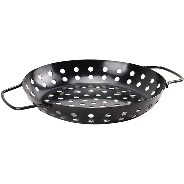 Grill Topper Tray, NonStick Stainless Steel Barbecue Pan for BBQ Meat