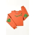 thumbnail image 5 of Lucky Shamrock Elbow Graphic Fleece Sweatshirts., 5 of 9