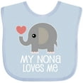 thumbnail image 3 of Inktastic My Nona Loves Me Grandchild Boys or Girls Baby Bib, 3 of 4