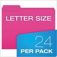 thumbnail image 5 of Glow File Folders, 1/3-Cut Tabs: Assorted, Letter Size, 0.75" Expansion, Assorted Colors, 24/Pack | Bundle of 2 Packs, 5 of 5