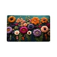 thumbnail image 2 of SIfdSeng Get it Fast Floral Velvet Door Mat Luxe Wool Rug for Entryway & Bathroom (Dirt & Durable), 2 of 6