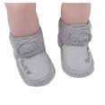 thumbnail image 3 of "Quealent Baby Booties Boy Baby Cozy Booties with Grippers Winter Slippers Socks Soft Sole Stay On First Walker Crib Shoes,Gray One Size", 3 of 4